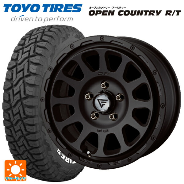 トヨタ ヤリスクロス(10系)用 215/65R16 109/107Q トーヨー オープンカントリー RT ホワイトレター エクシズルライン デルタフォース オーバル マットブラック 新品サマータイヤホイール 4本セット