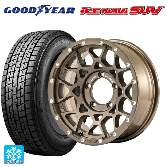 2024年製 235/70R16 106Q グッドイヤー アイスナビ SUV レイズ チームデイトナ M8 Z5 16-6J 国産車用 スタッドレスタイヤホイール4本セット