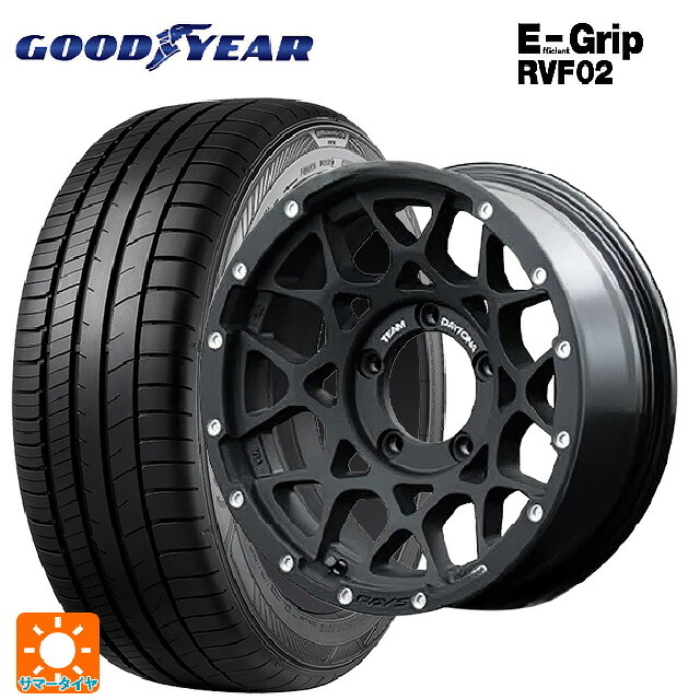 215/65R16 98H グッドイヤー エフィシェントグリップ RVF02 レイズ チームデイトナ M8 N2 16-6J 国産車用 サマータイヤホイール4本セット