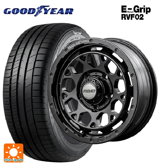 215/65R16 98H グッドイヤー エフィシェントグリップ RVF02 レイズ チームデイトナ M9+ スペックm # AOJ 16-6J 国産車用 サマータイヤホイール4本セット|タイヤホイール専門店コニシタイヤ