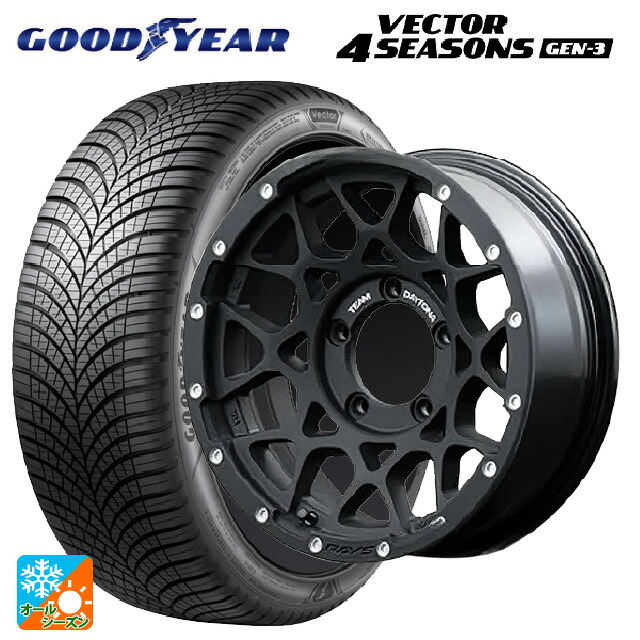 215/65R16 102V XL グッドイヤー ベクター4シーズンズ ジェン3 レイズ チームデイトナ M8 N2 16-6J 国産車用 オールシーズンタイヤホイール4本セット