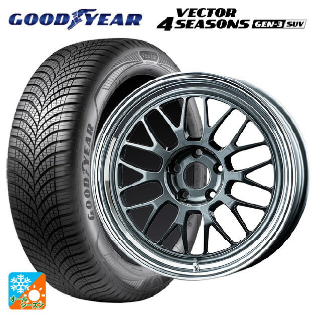 235/60R18 107W XL グッドイヤー ベクター4シーズンズ ジェン3 SUV レイズ ボルクレーシング 21A VC 18-8.5J 国産車用 オールシーズンタイヤホイール4本セット