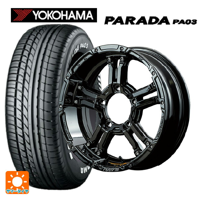 215/65R16 109/107S ヨコハマ パラダ PA03 ホワイトレター レイズ チームデイトナ FDX-J コレクション BNN 16-5.5J 国産車用 サマータイヤホイール4本セット