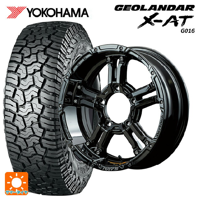スズキ ジムニーシエラ(74系)用 235/70R16 104/101Q ヨコハマ ジオランダー X-AT G016 ブラックレター 正規品 レイズ チームデイトナ FDX-J コレクション BNN 新品サマータイヤホイール 4本セット