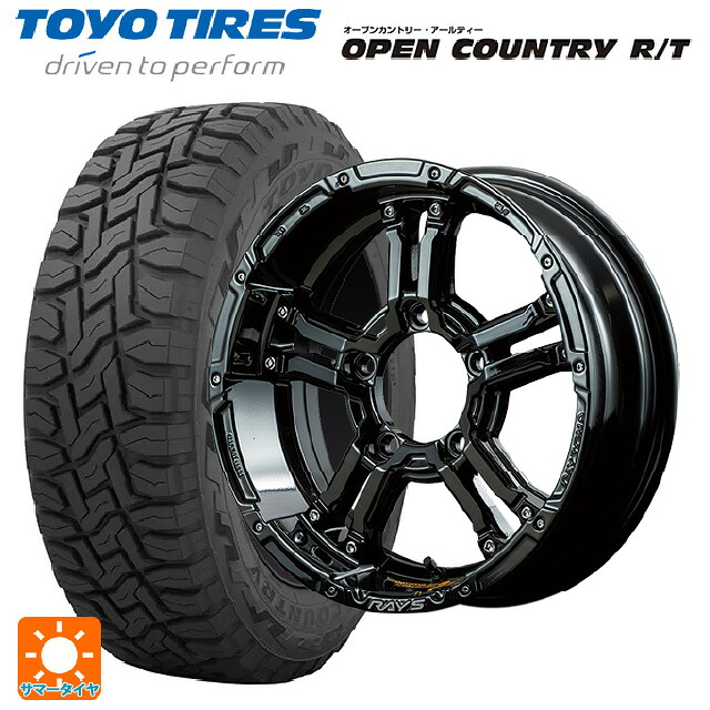 スズキ ジムニー(64系)用 215/70R16 100Q トーヨー オープンカントリー RT ブラックレター レイズ チームデイトナ FDX-J コレクション BNN 新品サマータイヤホイール 4本セット