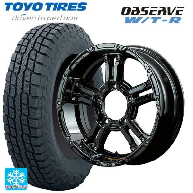 スズキ ジムニーシエラ(74系)用 225/70R16 102/99Q トーヨー オブザーブ W/T-R レイズ チームデイトナ FDX-J コレクション BNN 新品スタッドレスタイヤホイール 5本セット|タイヤホイール専門店コニシタイヤ