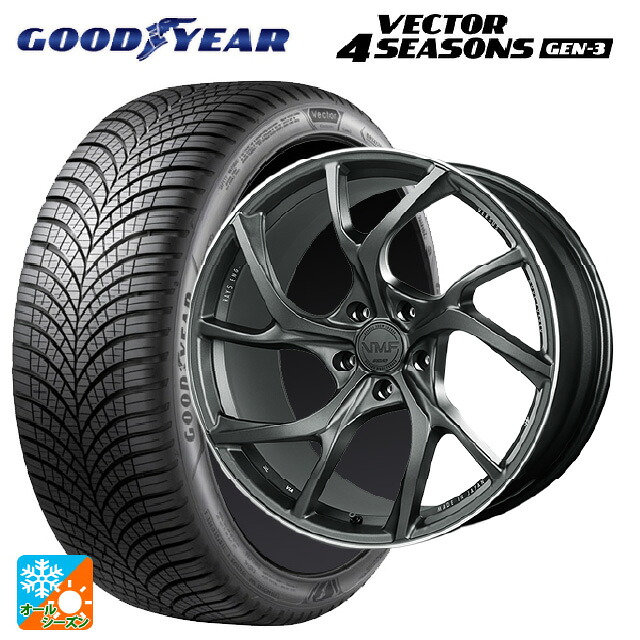 トヨタ アルファード(40系)用 245/45R20 103W XL グッドイヤー ベクター4シーズンズ ジェン3 レイズ VMF C-01 MK 新品オールシーズンタイヤホイール 4本セット|タイヤホイール専門店コニシタイヤ