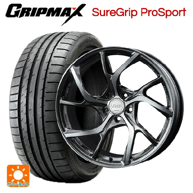 スバル レガシィアウトバック(BS系)用 245/45R19 102Y XL グリップマックス シュアグリップ プロスポーツ ブラックレター レイズ VMF C-01 HX 新品サマータイヤホイール 4本セット