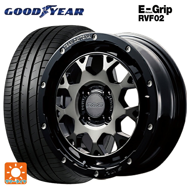 165/60R15 77H グッドイヤー エフィシェントグリップ RVF02 レイズ チームデイトナ M9+ # BEL 15-5J 国産車用 サマータイヤホイール4本セット|タイヤホイール専門店コニシタイヤ