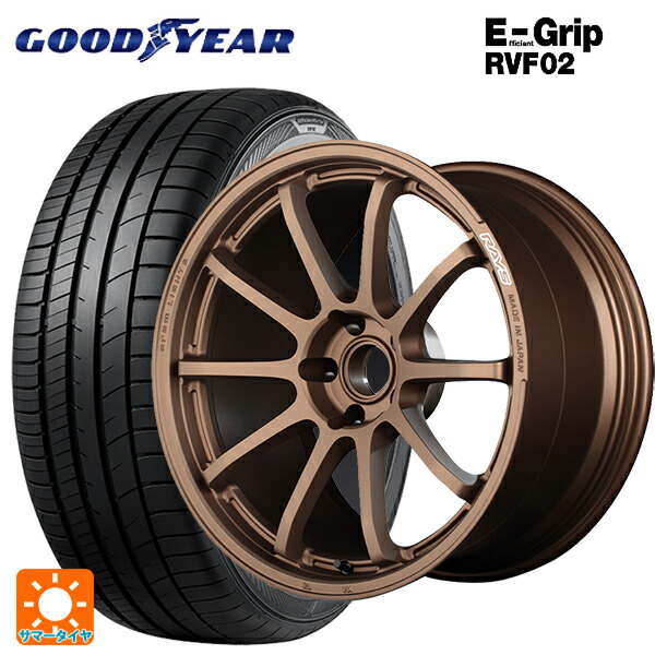 トヨタ プリウス(60系)用 225/45R19 96W XL グッドイヤー エフィシェントグリップ RVF02 レイズ グラムライツ 57NR JPJ 新品サマータイヤホイール 4本セット