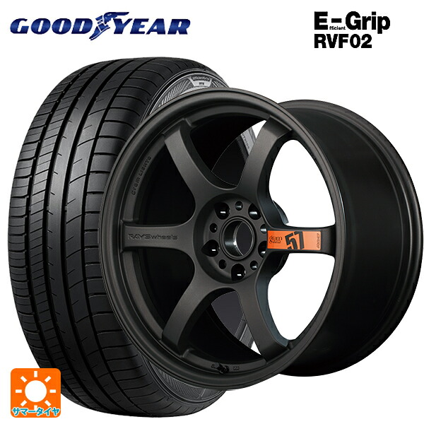 215/45R18 93W XL グッドイヤー エフィシェントグリップ RVF02 レイズ グラムライツ 57DR スペックD AZZ 18-8.5J 国産車用 サマータイヤホイール4本セット