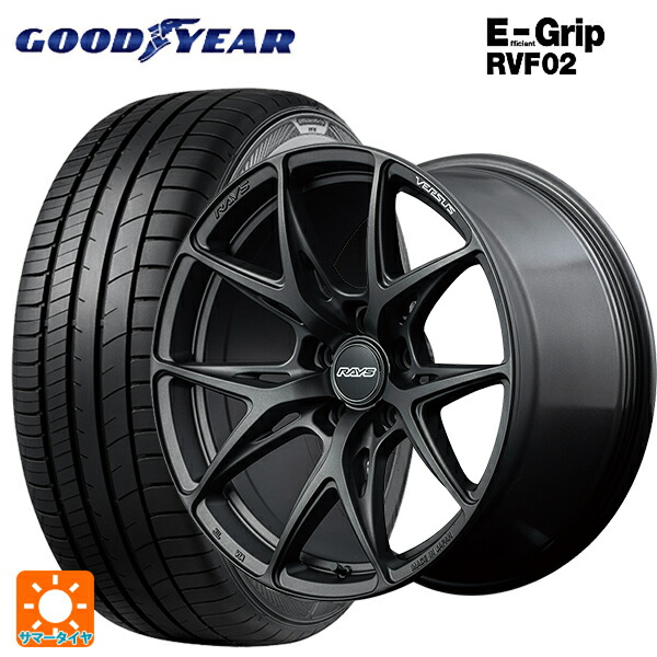 トヨタ プリウス(60系)用 225/45R19 96W XL グッドイヤー エフィシェントグリップ RVF02 レイズ ベルサス VV21S APJ 新品サマータイヤホイール 4本セット
