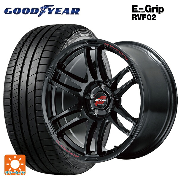 235/50R18 101W XL グッドイヤー エフィシェントグリップ RVF02 エムアイディー MIDレーシング R26 クリスタルブラック 18-8J 国産車用 サマータイヤホイール4本セット