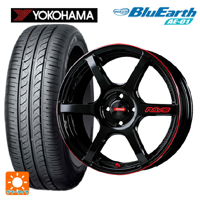 スズキ クロスビー(MND1S系)用 175/60R16 82H ヨコハマ ブルーアース AE01 レイズ グラムライツ 57C6タイムアタックエディション BLJ 新品サマータイヤホイール 4本セット