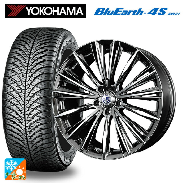 ホンダ ヴェゼル(RV系)用 225/50R18 99W XL ヨコハマ ブルーアース4S AW21 # レイズ ベルサス ヴォウジェ RB 新品オールシーズンタイヤホイール 4本セット