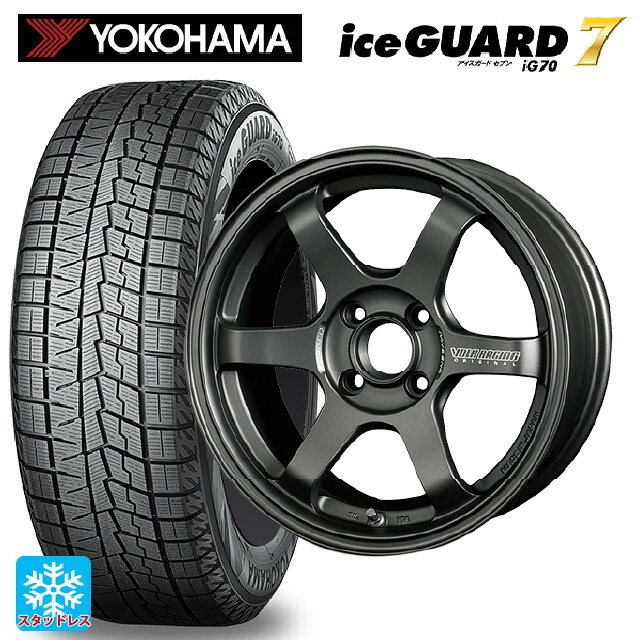 165/65R15 81Q ヨコハマ アイスガード7(IG70) レイズ ボルクレーシング TE37ソニック クラブレーサー DM 15-7J 国産車用 スタッドレスタイヤホイール4本セット