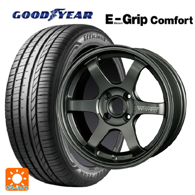 185/60R15 84H グッドイヤー エフィシェントグリップ コンフォート レイズ ボルクレーシング TE37ソニック クラブレーサー DM 15-7J 国産車用 サマータイヤホイール4本セット