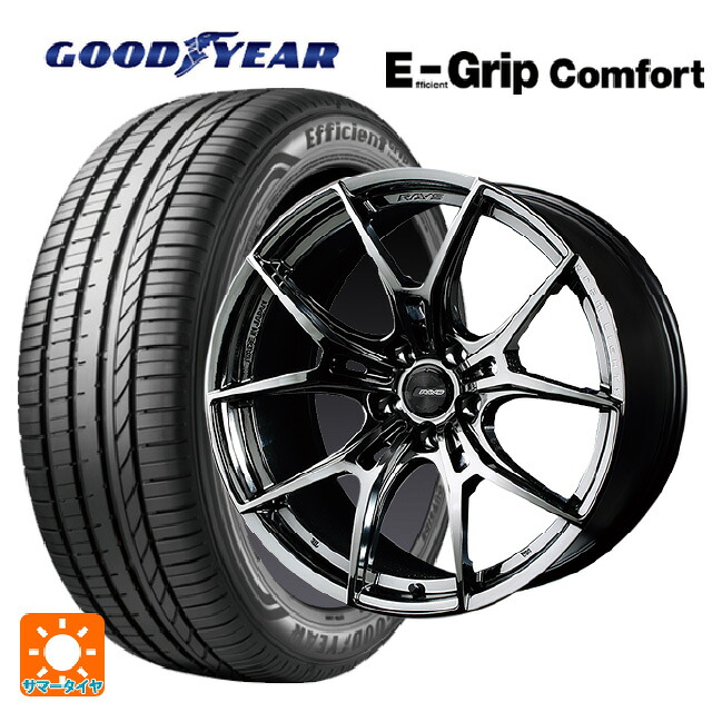 トヨタ GR86(ZN8)用 255/35R18 94W XL グッドイヤー エフィシェントグリップ コンフォート レイズ グラムライツ 57エフエックスズィー SNJ 新品サマータイヤホイール 4本セット