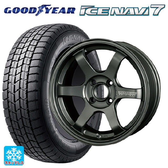 185/65R15 88Q グッドイヤー アイスナビ7(数量限定) # レイズ ボルクレーシング TE37ソニック クラブレーサー DM 15-7J 国産車用 スタッドレスタイヤホイール4本セット