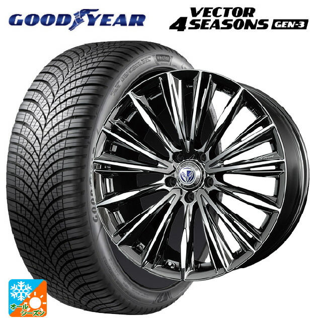 215/45R18 93Y XL グッドイヤー ベクター4シーズンズ ジェン3 レイズ ベルサス ヴォウジェ RB 18-7J 国産車用 オールシーズンタイヤホイール4本セット|タイヤホイール専門店コニシタイヤ