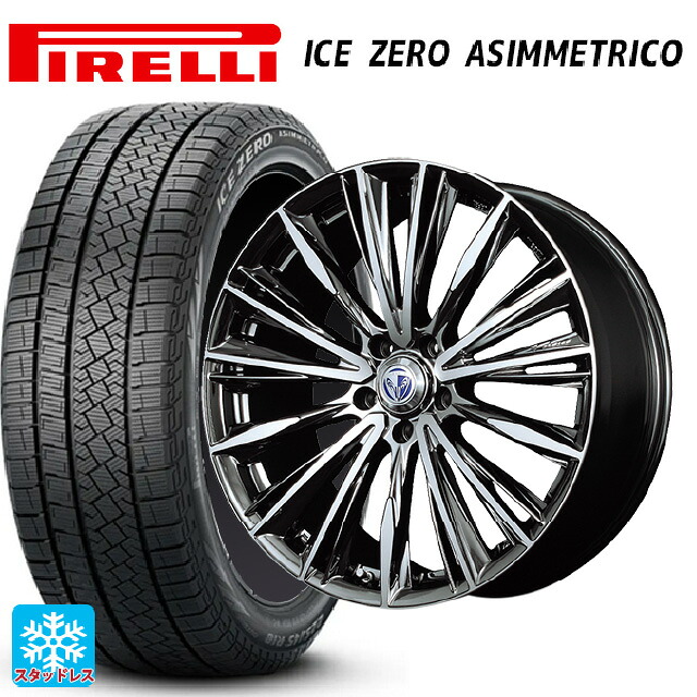 トヨタ bZ4X(11/15系)用 235/60R18 107H XL ピレリ アイスゼロ アシンメトリコ 正規品 # レイズ ベルサス ヴォウジェ DR 新品スタッドレスタイヤホイール 4本セット