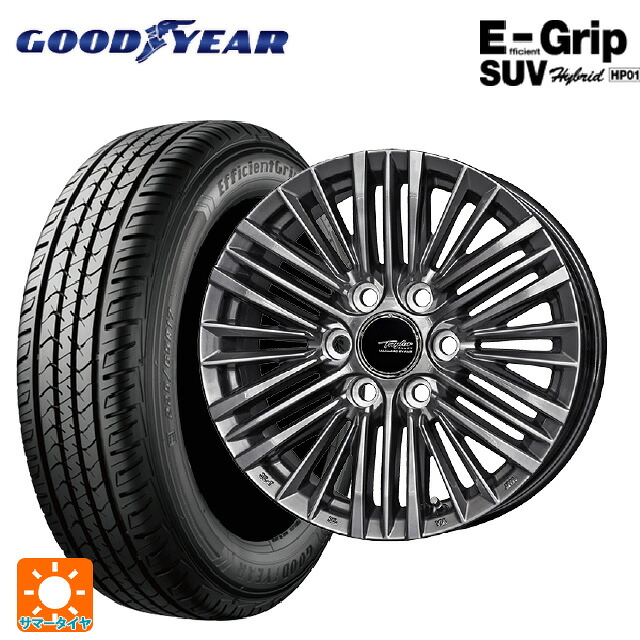 レクサス LX(300系)用 265/65R18 114V グッドイヤー エフィシェントグリップSUV HP01 共豊 テイラー TL1 ハイパーメタルブラック 新品サマータイヤホイール 4本セット