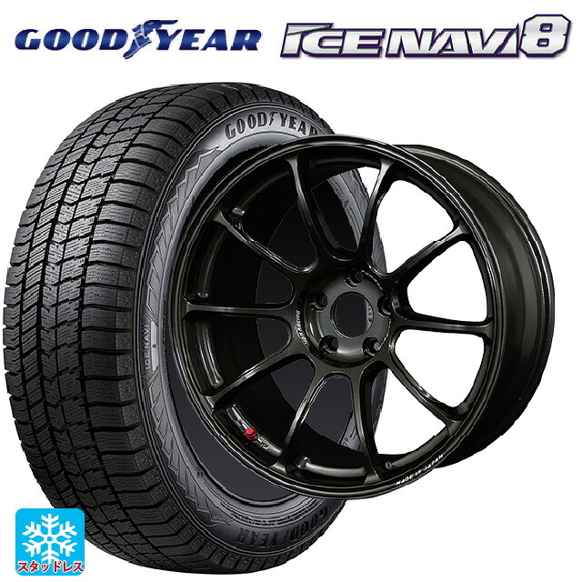 2024年製 225/45R18 95Q XL グッドイヤー アイスナビ8 # レイズ ボルクレーシング ZE40 MM 18-7.5J 国産車用 スタッドレスタイヤホイール4本セット|タイヤホイール専門店コニシタイヤ
