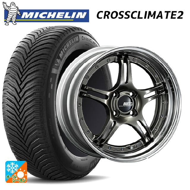 2024年製 225/60R18 104W XL ミシュラン クロスクライメイト2 正規品 タナベ SSR プロフェッサー SPX ハイメタルブロンズ 18-7J 国産車用 オールシーズンタイヤホイール4本セット