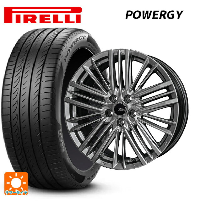 レクサス LBX(10系)用 225/55R18 98H ピレリ パワジー 正規品 共豊 テイラー TL1 ハイパーメタルブラック 新品サマータイヤホイール 4本セット