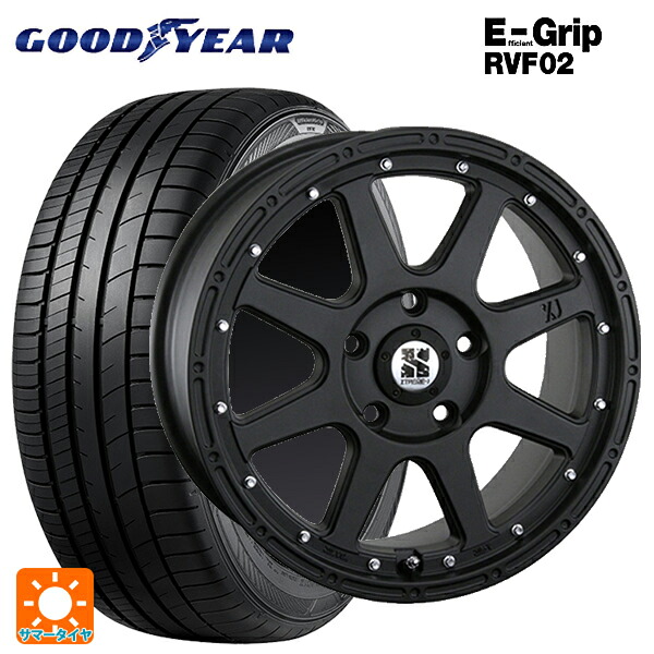 トヨタ アルファード(30系)用 235/50R18 101W XL グッドイヤー エフィシェントグリップ RVF02 エムエルジェイ エクストリームJ # Flat Black 新品サマータイヤホイール 4本セット|タイヤホイール専門店コニシタイヤ