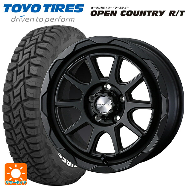 ミツオカ バディ()用 235/70R16 106Q トーヨー オープンカントリー RT ホワイトレター ウェッズ マッドヴァンス06 フルマットブラック 新品サマータイヤホイール 4本セット