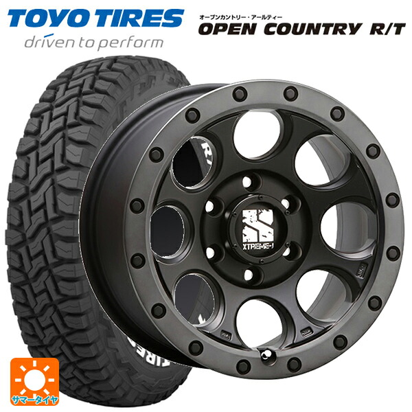 トヨタ ランドクルーザーFJ(240系)用 265/65R17 112Q トーヨー オープンカントリー RT ホワイトレター エムエルジェイ エクストリームJ XJ03 Flat Black Smoke 新品サマータイヤホイール 4本セット|タイヤホイール専門店コニシタイヤ