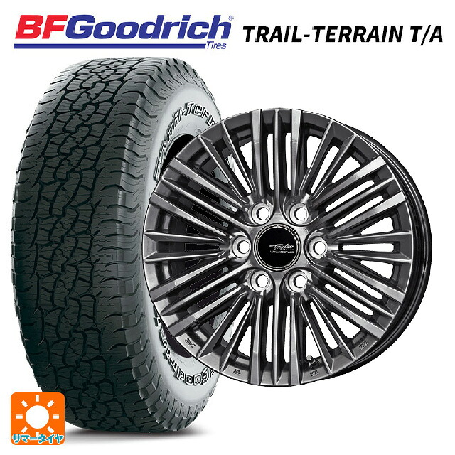 レクサス LX(300系)用 275/65R18 116T BFグッドリッチ トレイルテレーン T/A ホワイトレター 正規品 共豊 テイラー TL1 ハイパーメタルブラック 新品サマータイヤホイール 4本セット