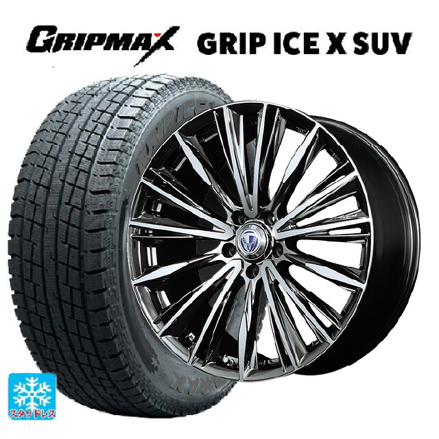 トヨタ bZ4X(11/15系)用 2023年製 235/60R18 107H XL グリップマックス グリップアイスX SUV ブラックレター # レイズ ベルサス ヴォウジェ DR 新品スタッドレスタイヤホイール 4本セット