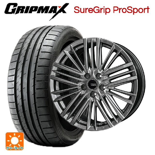 レクサス NX(20系)用 245/40R21 100Y XL グリップマックス Sure Grip ProSport (BSW) 共豊 テイラー TL1 ハイパーメタルブラック 新品サマータイヤホイール 4本セット