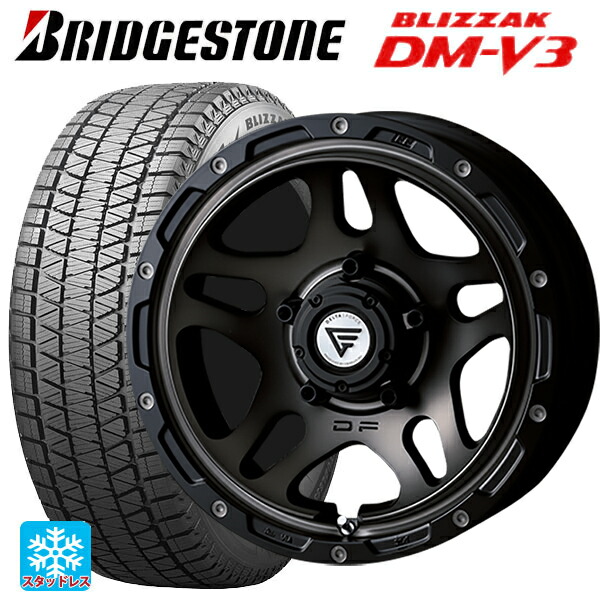 スズキ ジムニーシエラ(74系)用 225/70R16 103Q ブリヂストン ブリザック DMV3 正規品 エクシズルライン デルタフォース オーバーランダー マットスモークポリッシュ 新品スタッドレスタイヤホイール 5本セット