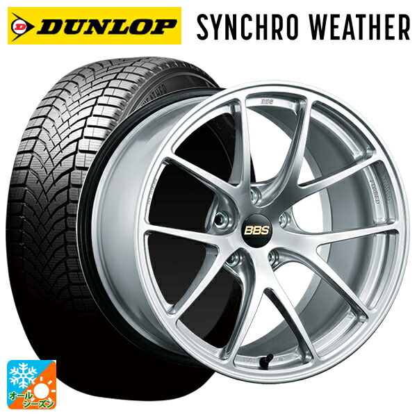 トヨタ GRカローラ(4BA-GZEA14H)用 245/40R18 97V XL ダンロップ シンクロウェザー # BBS RI-A DS 新品オールシーズンタイヤホイール 4本セット