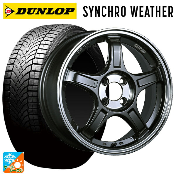 215/60R17 96H ダンロップ シンクロウェザー タナベ SSR GT X03 マシンドグラファイトガンメタ+スモーククリア 17-7J 国産車用 オールシーズンタイヤホイール4本セット|タイヤホイール専門店コニシタイヤ