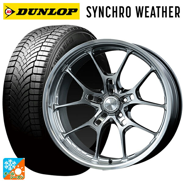 トヨタ ヴェルファイア(40系)用 235/45R20 100W ダンロップ シンクロウェザー # レイズ ボルクレーシング G025LC HI 新品オールシーズンタイヤホイール 4本セット