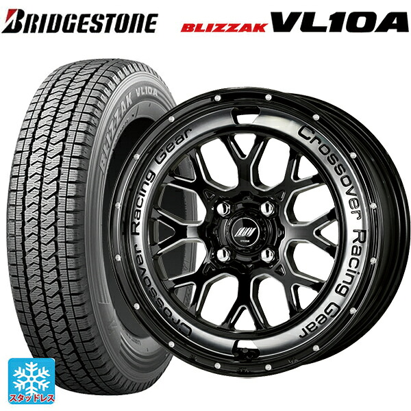 トヨタ プロボックス(160系)用 165/80R14 97/95N ブリヂストン ブリザック VL10A 正規品 ワーク クラッグ CKV BCC 新品スタッドレスタイヤホイール 4本セット