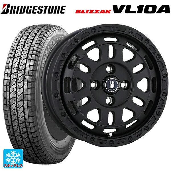 トヨタ プロボックス(160系)用 165/80R14 97/95N ブリヂストン ブリザック VL10A 正規品 阿部商会 ラ･ストラーダ ディスカバー WB 新品スタッドレスタイヤホイール 4本セット
