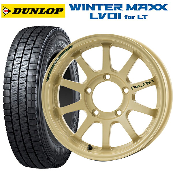 スズキ ジムニーシエラ(74系)用 225/75R16 118/116N ダンロップ ウィンターマックス LV01 for VAN レイズ A LAP J デザートエディション MI 新品スタッドレスタイヤホイール 5本セット｜タイヤホイール専門店コニシタイヤ