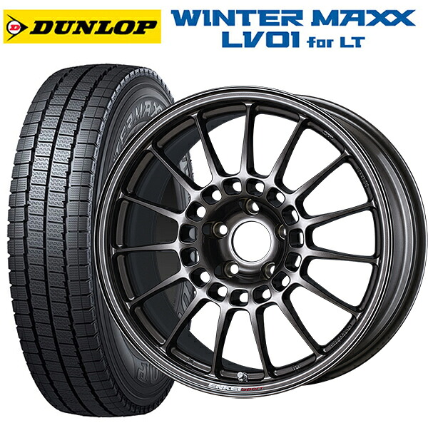 ニッサン セレナ(C28)用 205/65R16 109/107N ダンロップ ウィンターマックス LV01 for VAN エンケイ エンケイスポーツ RC-T5 Dark Silver 新品スタッドレスタイヤホイール 4本セット｜タイヤホイール専門店コニシタイヤ