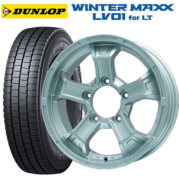 スズキ ジムニー(64系)用 185/85R16 111/109N ダンロップ ウィンターマックス LV01 for VAN ビックウェイ ビーマッド ケー S 新品スタッドレスタイヤホイール 4本セット｜タイヤホイール専門店コニシタイヤ