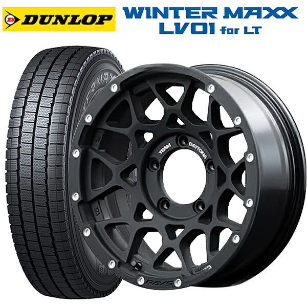 スズキ ジムニーシエラ(74系)用 225/75R16 118/116N ダンロップ ウィンターマックス LV01 for VAN レイズ チームデイトナ M8 # N2 新品スタッドレスタイヤホイール 4本セット｜タイヤホイール専門店コニシタイヤ 132,505円