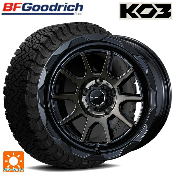 225/65R17 107/103S BFグッドリッチ オールテレーン TA KO3 ブラックレター 正規品 # ウェッズ マッドヴァンス06 ブラックポリッシュブロンズクリア 17-7J 国産車用 サマータイヤホイール4本セット|タイヤホイール専門店コニシタイヤ