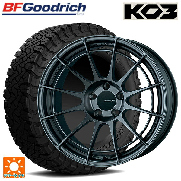 トヨタ ハリアー(80系)用 225/65R17 107/103S BFグッドリッチ オールテレーン TA KO3 ブラックレター 正規品 # エンケイ レーシングレボリューション NT03RR マットダークガンメタリック 新品サマータイヤホイール 4本セット|タイヤホイール専門店コニシタイヤ