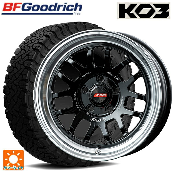 トヨタ アルファード(30系)用 215/65R16 103/100S BFグッドリッチ オールテレーン TA KO3 ブラックレター 正規品 レイズ A LAP(エーラップ) 07X BD 新品サマータイヤホイール 4本セット