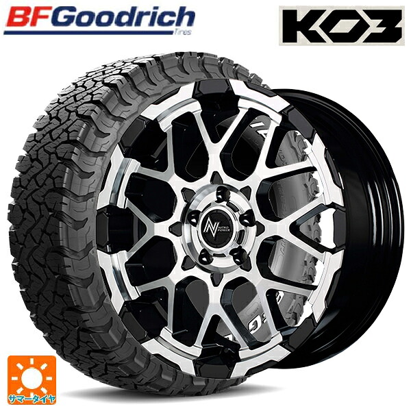 トヨタ RAV4(50系)用 245/70R16 113/110S BFグッドリッチ オールテレーン TA KO3 ホワイトレター 正規品 エムアイディー ナイトロパワー M28バレットエス ブラック/ミラーカット 新品サマータイヤホイール 4本セット