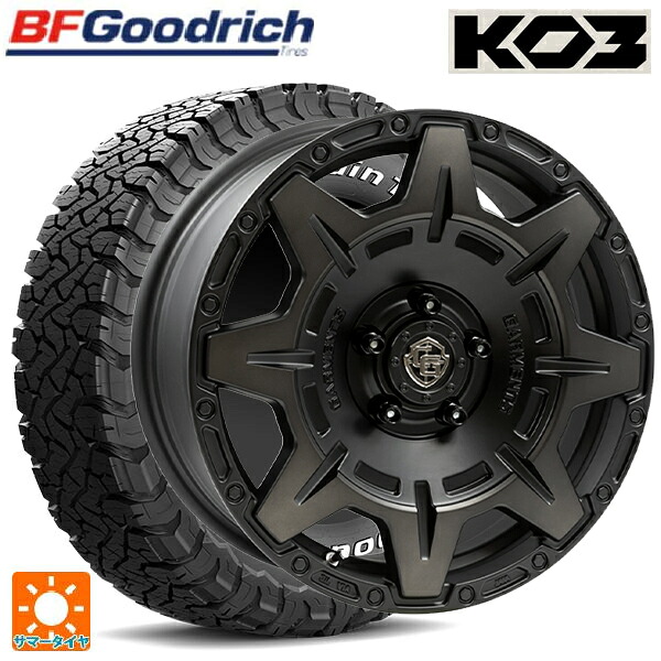 215/70R16 100/97S BFグッドリッチ オールテレーン TA KO3 ホワイトレター 正規品 # ウェッズ クロスオーバー ガーメンツ スタイルM マットブラッククリア 17-7J 国産車用 サマータイヤホイール4本セット|タイヤホイール専門店コニシタイヤ